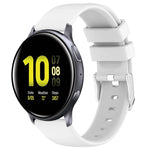 Pulseira de Silicone Lisa de Cor Sólida 20mm, Para Samsung Galaxy Watch 4 Classic 42mm, Para Samsung Galaxy Watch Active 2 44mm, Para Samsung Galaxy Watch Active 2 40mm, Para Samsung Galaxy Watch 42mm