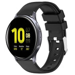 Pulseira de Silicone Lisa de Cor Sólida 20mm, Para Samsung Galaxy Watch 4 Classic 42mm, Para Samsung Galaxy Watch Active 2 44mm, Para Samsung Galaxy Watch Active 2 40mm, Para Samsung Galaxy Watch 42mm