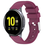 Pulseira de Silicone Lisa de Cor Sólida 20mm, Para Samsung Galaxy Watch 4 Classic 42mm, Para Samsung Galaxy Watch Active 2 44mm, Para Samsung Galaxy Watch Active 2 40mm, Para Samsung Galaxy Watch 42mm