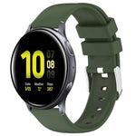 Pulseira de Silicone Lisa de Cor Sólida 20mm, Para Samsung Galaxy Watch 4 Classic 42mm, Para Samsung Galaxy Watch Active 2 44mm, Para Samsung Galaxy Watch Active 2 40mm, Para Samsung Galaxy Watch 42mm
