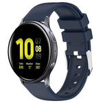 Pulseira de Silicone Lisa de Cor Sólida 20mm, Para Samsung Galaxy Watch 4 Classic 42mm, Para Samsung Galaxy Watch Active 2 44mm, Para Samsung Galaxy Watch Active 2 40mm, Para Samsung Galaxy Watch 42mm