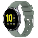Pulseira de Silicone Lisa de Cor Sólida 20mm, Para Samsung Galaxy Watch 4 Classic 42mm, Para Samsung Galaxy Watch Active 2 44mm, Para Samsung Galaxy Watch Active 2 40mm, Para Samsung Galaxy Watch 42mm