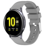 Pulseira de Silicone Lisa de Cor Sólida 20mm, Para Samsung Galaxy Watch 4 Classic 42mm, Para Samsung Galaxy Watch Active 2 44mm, Para Samsung Galaxy Watch Active 2 40mm, Para Samsung Galaxy Watch 42mm