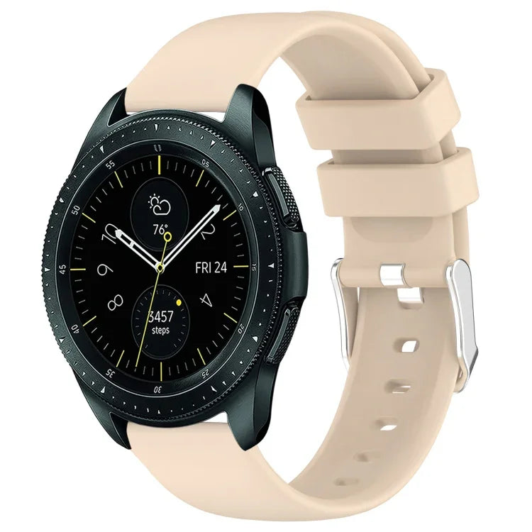 Pulseira de Silicone Lisa de Cor Sólida 20mm, Para Samsung Galaxy Watch 4 Classic 42mm, Para Samsung Galaxy Watch Active 2 44mm, Para Samsung Galaxy Watch Active 2 40mm, Para Samsung Galaxy Watch 42mm