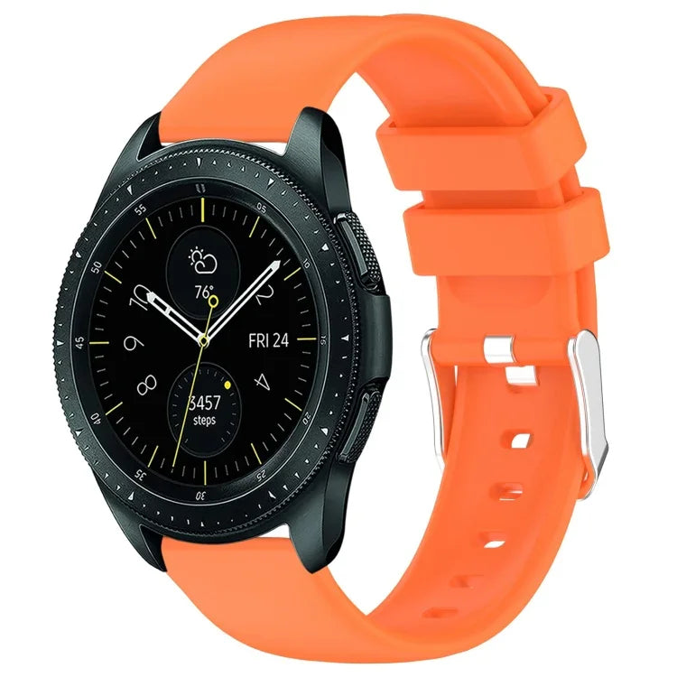 Pulseira de Silicone Lisa de Cor Sólida 20mm, Para Samsung Galaxy Watch 4 Classic 42mm, Para Samsung Galaxy Watch Active 2 44mm, Para Samsung Galaxy Watch Active 2 40mm, Para Samsung Galaxy Watch 42mm