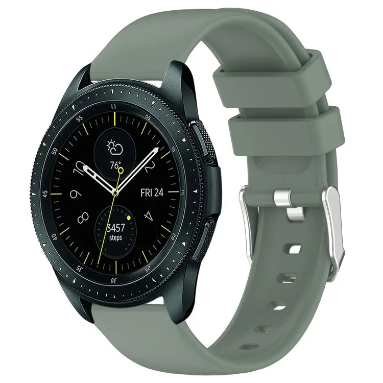 Pulseira de Silicone Lisa de Cor Sólida 20mm, Para Samsung Galaxy Watch 4 Classic 42mm, Para Samsung Galaxy Watch Active 2 44mm, Para Samsung Galaxy Watch Active 2 40mm, Para Samsung Galaxy Watch 42mm