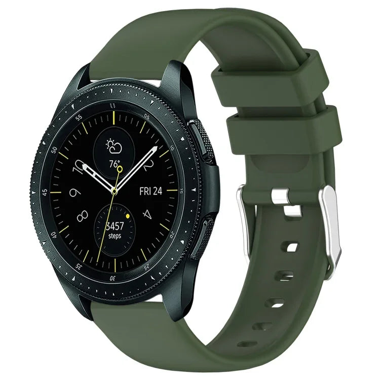 Pulseira de Silicone Lisa de Cor Sólida 20mm, Para Samsung Galaxy Watch 4 Classic 42mm, Para Samsung Galaxy Watch Active 2 44mm, Para Samsung Galaxy Watch Active 2 40mm, Para Samsung Galaxy Watch 42mm