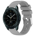 Pulseira de Silicone Lisa de Cor Sólida 20mm, Para Samsung Galaxy Watch 4 Classic 42mm, Para Samsung Galaxy Watch Active 2 44mm, Para Samsung Galaxy Watch Active 2 40mm, Para Samsung Galaxy Watch 42mm