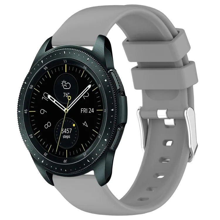 Pulseira de Silicone Lisa de Cor Sólida 20mm, Para Samsung Galaxy Watch 4 Classic 42mm, Para Samsung Galaxy Watch Active 2 44mm, Para Samsung Galaxy Watch Active 2 40mm, Para Samsung Galaxy Watch 42mm