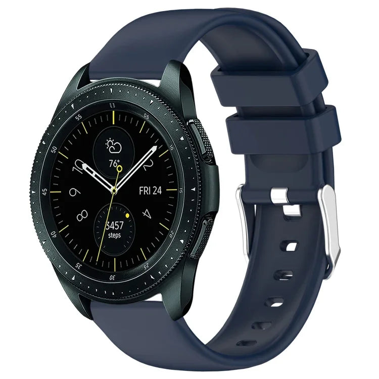 Pulseira de Silicone Lisa de Cor Sólida 20mm, Para Samsung Galaxy Watch 4 Classic 42mm, Para Samsung Galaxy Watch Active 2 44mm, Para Samsung Galaxy Watch Active 2 40mm, Para Samsung Galaxy Watch 42mm