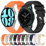 Pulseira de Silicone Lisa de Cor Sólida 20mm, Para Samsung Galaxy Watch 4 Classic 42mm, Para Samsung Galaxy Watch Active 2 44mm, Para Samsung Galaxy Watch Active 2 40mm, Para Samsung Galaxy Watch 42mm