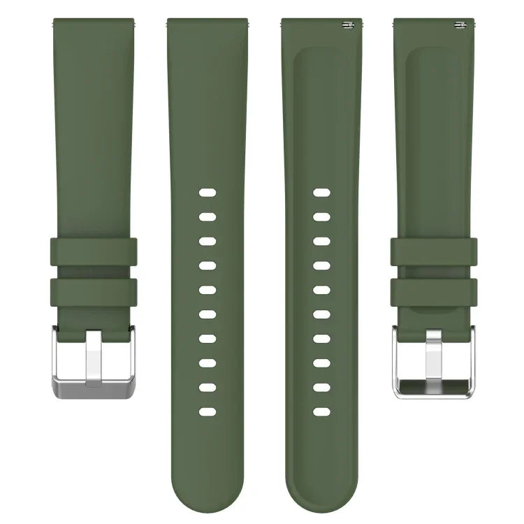 Pulseira de Silicone Lisa de Cor Sólida 20mm, Para Samsung Galaxy Watch 4 Classic 42mm, Para Samsung Galaxy Watch Active 2 44mm, Para Samsung Galaxy Watch Active 2 40mm, Para Samsung Galaxy Watch 42mm