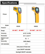 Controlador Digital de Sensor de Temperatura Infravermelho Laser GM320 Termómetro Portátil, GM320