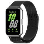 For Samsung Galaxy Fit 3 Milanese Metal Steel Mesh Watch Band, Silver, Black, Gray, Pink, Starlight, Gold, Rose Gold