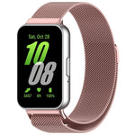 For Samsung Galaxy Fit 3 Milanese Metal Steel Mesh Watch Band, Silver, Black, Gray, Pink, Starlight, Gold, Rose Gold