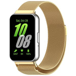 For Samsung Galaxy Fit 3 Milanese Metal Steel Mesh Watch Band, Silver, Black, Gray, Pink, Starlight, Gold, Rose Gold