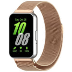 For Samsung Galaxy Fit 3 Milanese Metal Steel Mesh Watch Band, Silver, Black, Gray, Pink, Starlight, Gold, Rose Gold