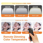 Lâmpada LED Lunar de Pé HD-G63X com Dimerização Remota, Lâmpada de Beleza para Manicure e Pestanas, Plugue US, Plugue UK, Plugue EU, Plugue AU