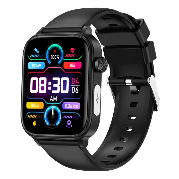 ET570 Relógio Inteligente com Ecrã a Cores 1.96 polegadas, Correia de Silicone, Suporta Chamada Bluetooth / ECG