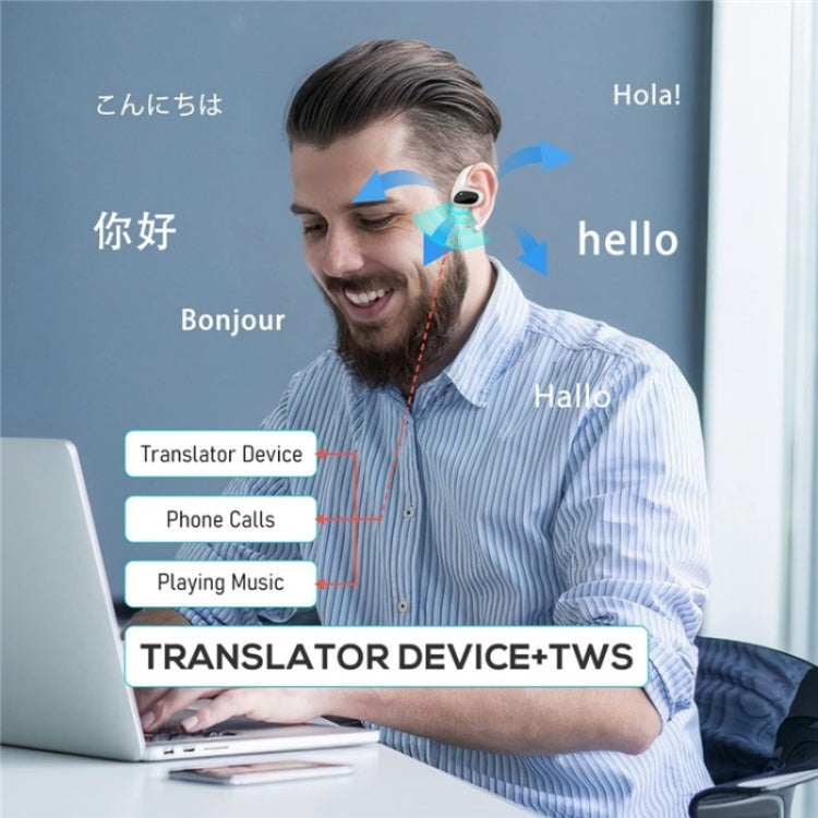 Auriculares Bluetooth TWS Tradutor de Voz Inteligente com Redução de Ruído M8, Tradução em 144 Línguas, M8