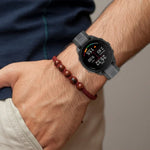 20mm Two Color Textured Silicone Watch Band, For Samsung  Galaxy Watch 4 Classic 42mm, For Samsung Galaxy Watch Active 2 44mm, For Samsung Galaxy Watch Active 2 40mm, For Samsung Galaxy Watch 42mm