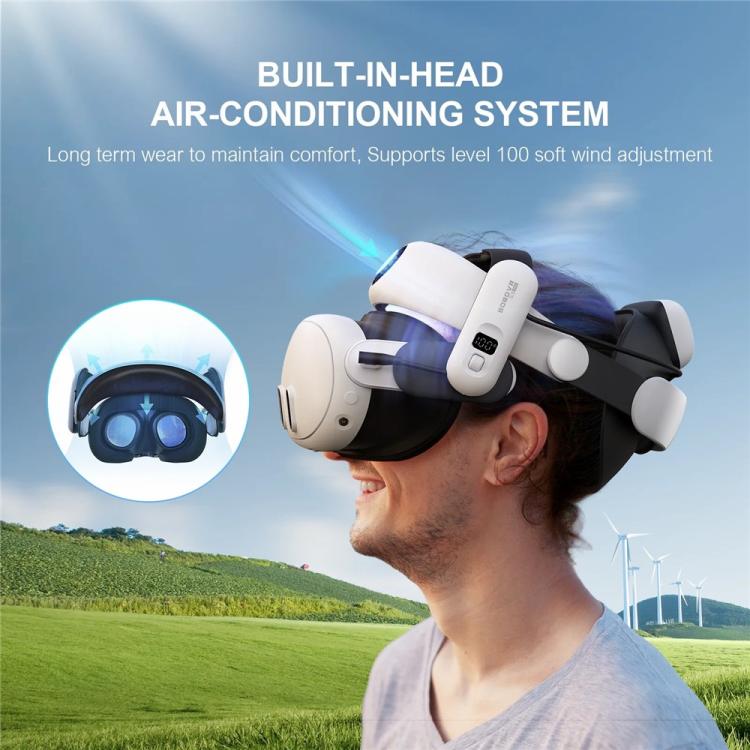 BOBOVR S3 Pro Para Meta Quest 3 VR Correia de Cabeça com Bateria de 10000mAh, S3 Pro