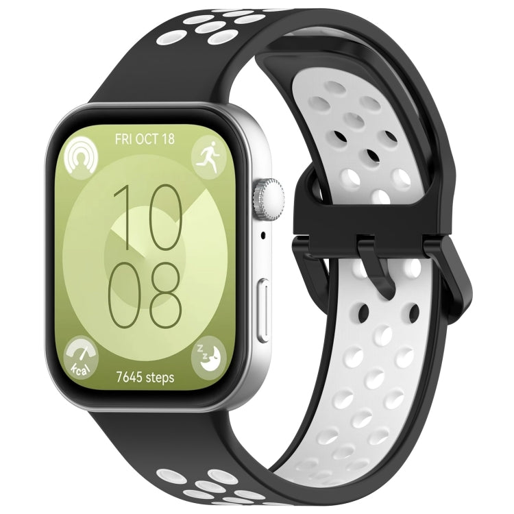 Two Color Silicone Sports Watch Band, For Huawei Watch Fit 3