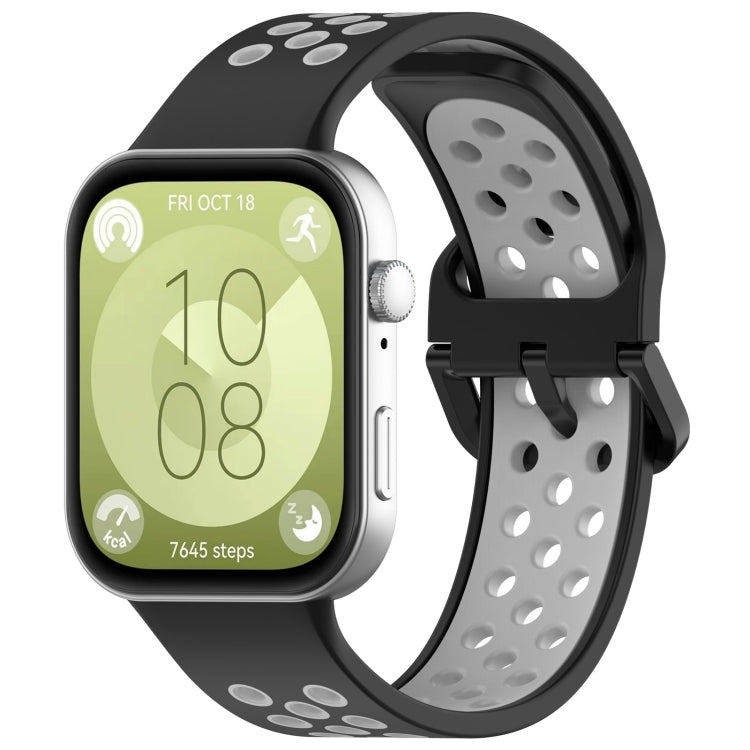 Two Color Silicone Sports Watch Band, For Huawei Watch Fit 3