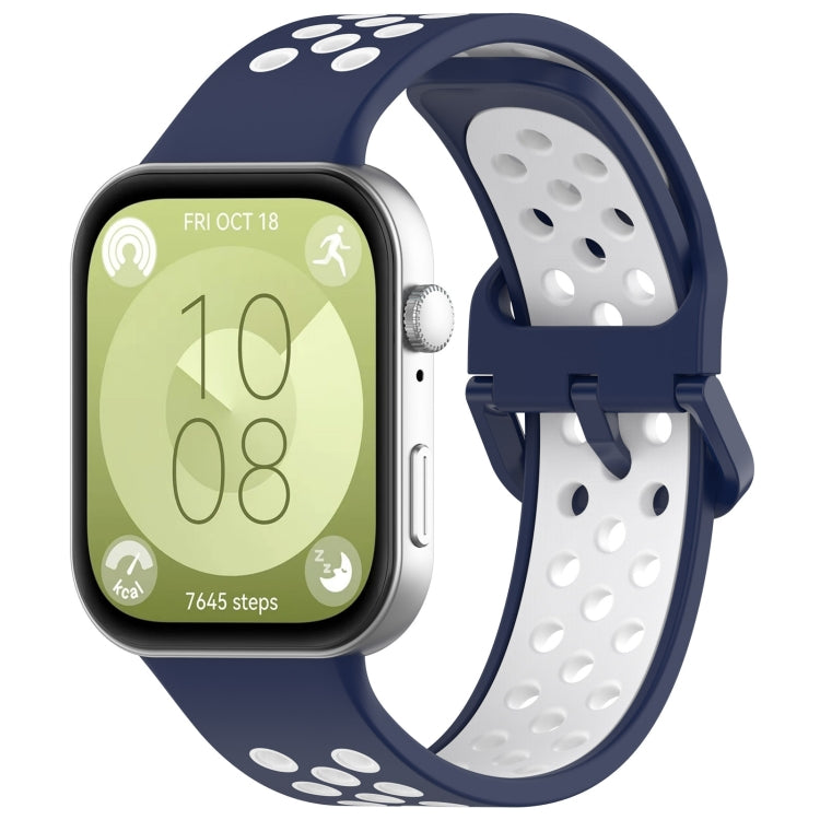 Two Color Silicone Sports Watch Band, For Huawei Watch Fit 3