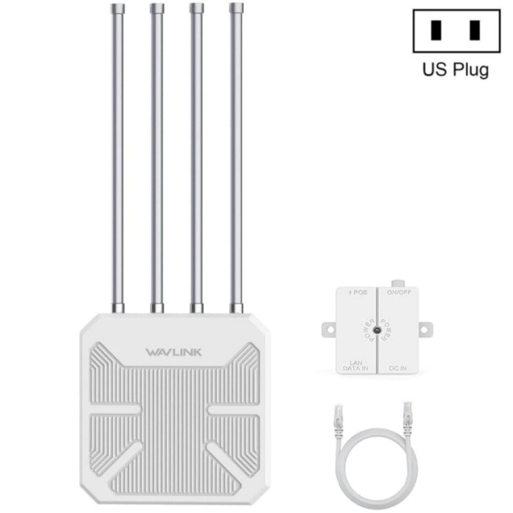 Roteador WiFi Outdoor Impermeável WAVLINK WN573HX3 AX3000 Dual Band, Ficha US, Ficha UK, Ficha EU, Ficha AU