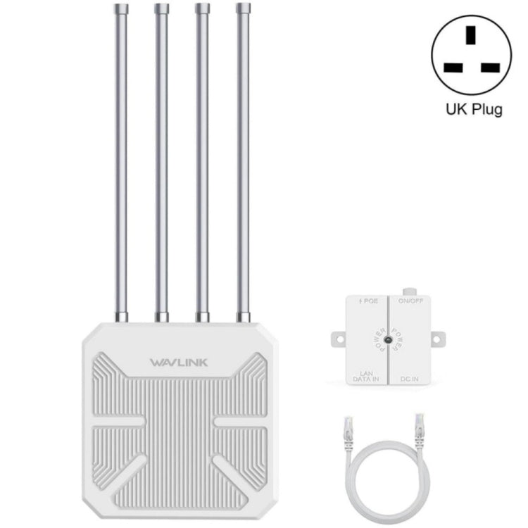 Roteador WiFi Outdoor Impermeável WAVLINK WN573HX3 AX3000 Dual Band, Ficha US, Ficha UK, Ficha EU, Ficha AU