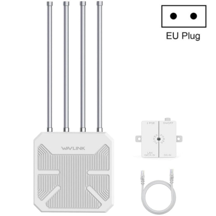 Roteador WiFi Outdoor Impermeável WAVLINK WN573HX3 AX3000 Dual Band, Ficha US, Ficha UK, Ficha EU, Ficha AU