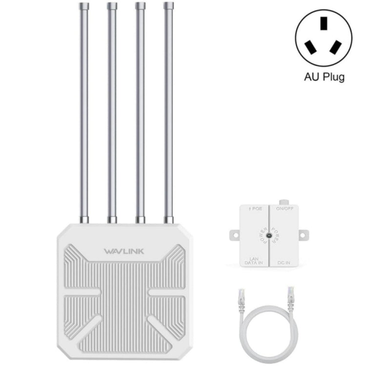 Roteador WiFi Outdoor Impermeável WAVLINK WN573HX3 AX3000 Dual Band, Ficha US, Ficha UK, Ficha EU, Ficha AU