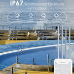 Roteador WiFi Outdoor Impermeável WAVLINK WN573HX3 AX3000 Dual Band, Ficha US, Ficha UK, Ficha EU, Ficha AU
