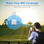 Roteador WiFi Outdoor Impermeável WAVLINK WN573HX3 AX3000 Dual Band, Ficha US, Ficha UK, Ficha EU, Ficha AU