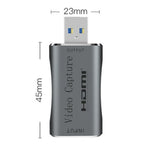 C30 For Game Live Streaming Aluminum Alloy USB Male to HDMI Female HD Video Capture Card, C30