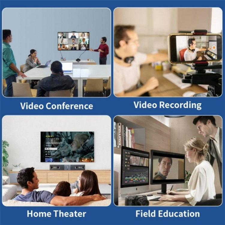 C30 For Game Live Streaming Aluminum Alloy USB Male to HDMI Female HD Video Capture Card, C30
