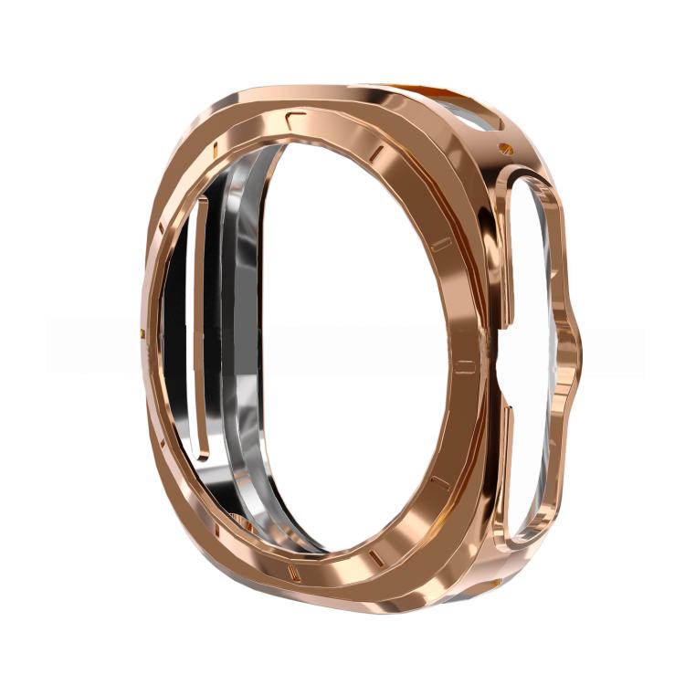 Capa protetora para relógio TPU eletroplatinada de cobertura total, para Samsung Galaxy Watch 7 44mm, para Samsung Galaxy Watch 7 40mm, para Samsung Galaxy Watch Ultra 47mm / Ultra 2025