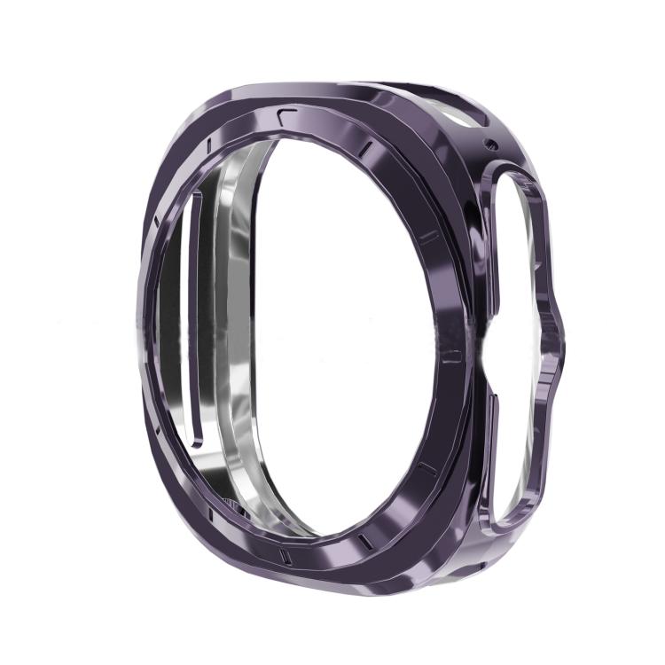 Capa protetora para relógio TPU eletroplatinada de cobertura total, para Samsung Galaxy Watch 7 44mm, para Samsung Galaxy Watch 7 40mm, para Samsung Galaxy Watch Ultra 47mm / Ultra 2025