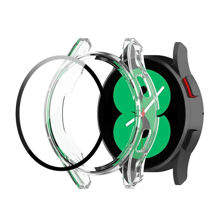 Capa Protetora Integrada de PC + Filme de Vidro Temperado Para Samsung Galaxy Watch FE 40mm