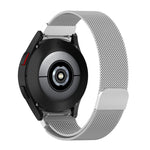 Correia de Relógio Milan Magnética de Aço Inoxidável, Para Samsung Galaxy Watch Ultra 47mm / Ultra 2025, Para Samsung Galaxy Watch FE 40mm, Para Samsung Galaxy Watch 7 40 / 44mm