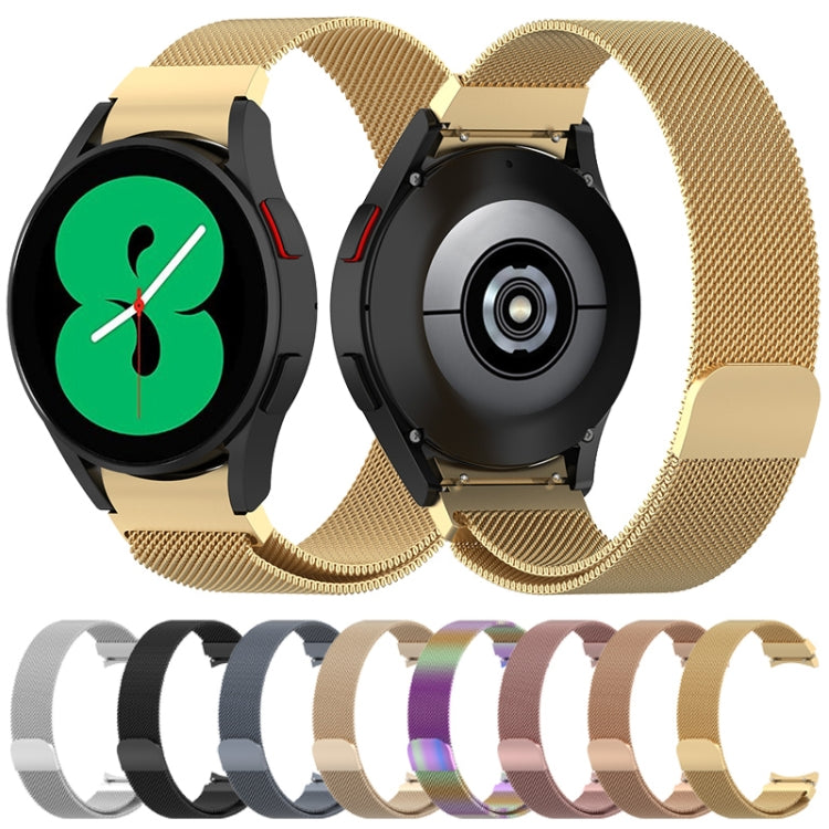 Correia de Relógio Milan Magnética de Aço Inoxidável, Para Samsung Galaxy Watch Ultra 47mm / Ultra 2025, Para Samsung Galaxy Watch FE 40mm, Para Samsung Galaxy Watch 7 40 / 44mm