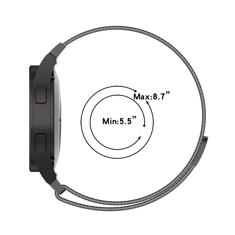 Correia de Relógio Milan Magnética de Aço Inoxidável, Para Samsung Galaxy Watch Ultra 47mm / Ultra 2025, Para Samsung Galaxy Watch FE 40mm, Para Samsung Galaxy Watch 7 40 / 44mm