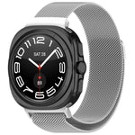 Bracelete de Relógio Metálico em Aço Magnético Milan Para Samsung Galaxy Watch Ultra 47mm