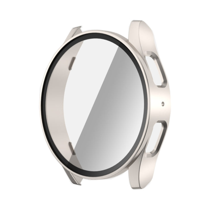 Capa protetora integrada para relógio em PC + película temperada, para Samsung Galaxy Watch 7 44mm, para Samsung Galaxy Watch 7 40mm