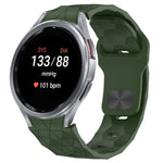 Football Texture Reverse Buckle Silicone Watch Band, For Samsung Galaxy Watch FE 40mm, For Samsung Galaxy Watch 7 44mm, For Samsung Galaxy Watch 7 40mm, For Samsung Galaxy Watch 6 Classic 47mm