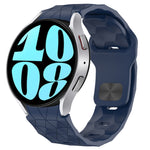 Football Texture Reverse Buckle Silicone Watch Band, For Samsung Galaxy Watch 6 44mm, For Samsung Galaxy Watch 6 40mm, For Samsung Galaxy Watch 6 Classic 43mm, For Samsung Galaxy watch 5 Pro Golf Edition