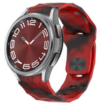 Football Texture Reverse Buckle Silicone Watch Band, For Samsung Galaxy Watch 6 44mm, For Samsung Galaxy Watch 6 40mm, For Samsung Galaxy Watch 6 Classic 43mm, For Samsung Galaxy watch 5 Pro Golf Edition