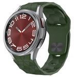 Football Texture Reverse Buckle Silicone Watch Band, For Samsung Galaxy Watch 6 44mm, For Samsung Galaxy Watch 6 40mm, For Samsung Galaxy Watch 6 Classic 43mm, For Samsung Galaxy watch 5 Pro Golf Edition