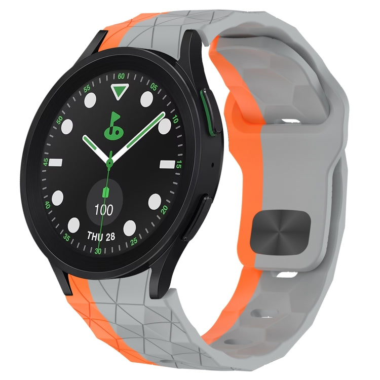 Football Texture Reverse Buckle Silicone Watch Band, For Samsung Galaxy Watch 6 44mm, For Samsung Galaxy Watch 6 40mm, For Samsung Galaxy Watch 6 Classic 43mm, For Samsung Galaxy watch 5 Pro Golf Edition